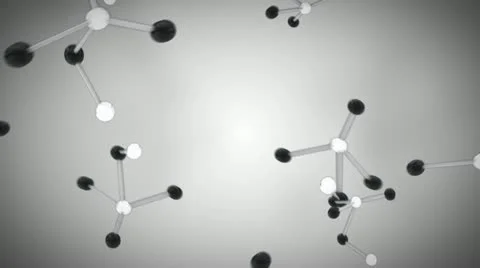 Falling molecules 库存影片 12287014