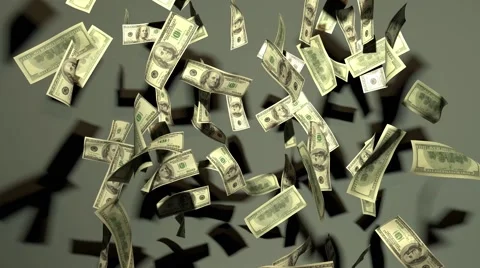 Falling money Stock Footage 64152044