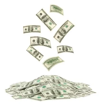 Falling money Stock Photos