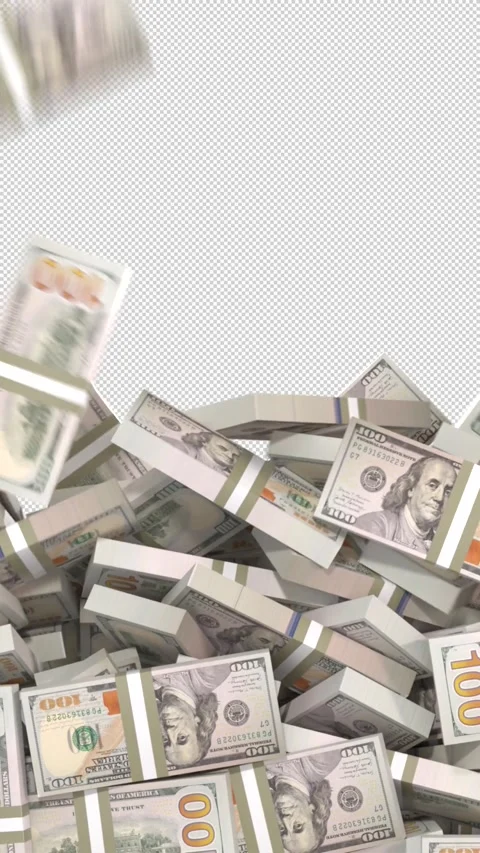 Falling money video transition 스톡 동영상 295693901
