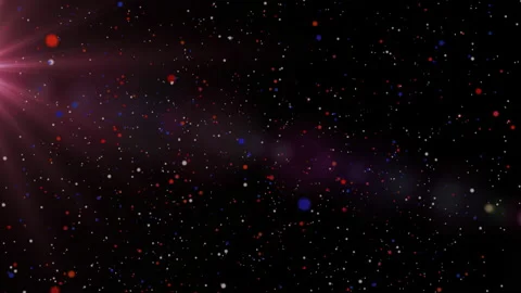 Falling multicolored balls on a black background Stock Footage 165640073