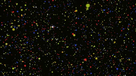 Falling multicolored balls, a festive concept Stock Footage 165784811