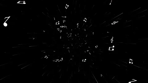 Falling Musical Notes Animation Backgrou... | Stock Video | Pond5
