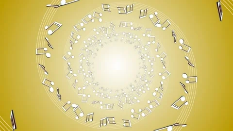Falling Musical Notes Animation, Renderi... | Stock Video | Pond5
