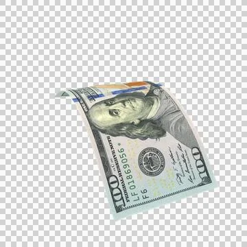 Falling Note US 100 Dollar Money 12 Illustrazione stock
