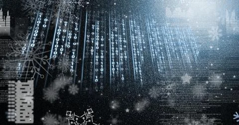 Falling number codes over some computer writing, program coding and technology 스톡 사진