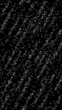 Falling numbers, big data concept. Binary white chaotic flying digits. Magnetic Stock Illustration