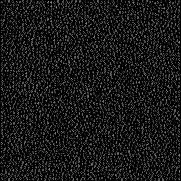 Falling numbers, big data concept. Binary white flying digits. Tempting イラスト素材