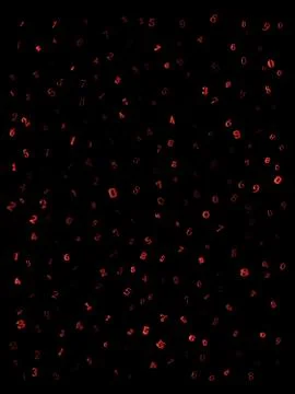 Falling numbers, digits beautiful background design wallpaper Stock Illustration