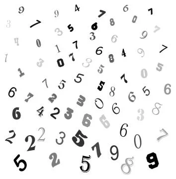 Falling numbers education background texture abstract pattern design 스톡 일러스트