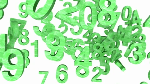 Falling numbers Stock Footage 46423185