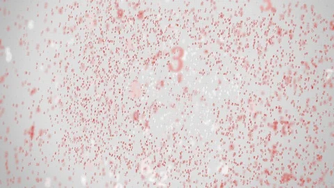 Falling numbers make up flag of HONG KONG. Conceptual 3D animation Stock Footage 104811957