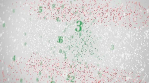 Falling numbers make up flag of LEBANON. National information technology IT Stock Footage 104808509