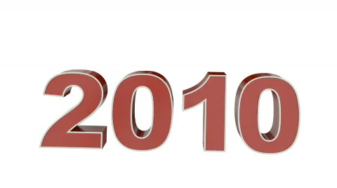 Falling numbers Year 2011 库存影片 877470