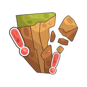 Falling objects illustration Stock Illustration