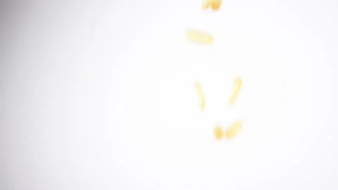 Falling omega-3 fish oil liquid gel capsules 動画素材 166403819