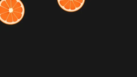 Falling Oranges / Mandarines 4K 60fps Background Stock Footage 111531569