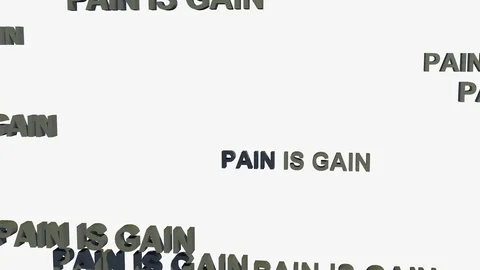 FALLING PAIN IS GAIN LOGOS Vídeos de archivo 72797414
