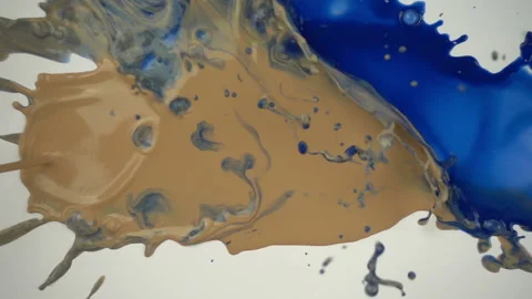 Falling paints in slow motion Stock Footage 99610045