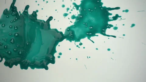 Falling paints in slow motion Stock Footage 99749437