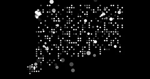 Falling Particle Flow Showing Quinnehtukqut Map Video stock 320189366