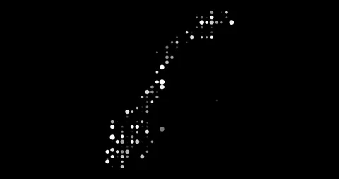 Falling Particle Rain Builds Norway Territory Video stock 318963384