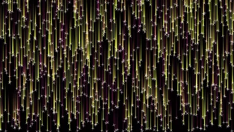 Falling Particles and Glowing Lines Abstract Motion Background Loop Видео 334959226