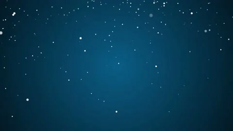 Falling particles snowflakes animation background. Abstract snow fall 3d render Stock Footage 143664649