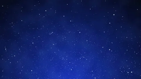 Falling particles snowflakes animation on blue dark background Stock Footage 120921292