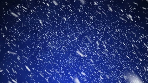 Falling particles snowflakes animation on blue dark background Stock Footage 121605831