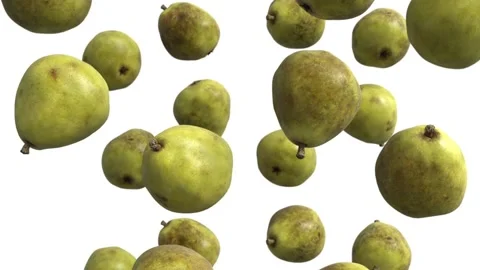 Falling pears Stock Footage 199451612
