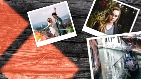 Falling Photos Opener  After Effects	Stock