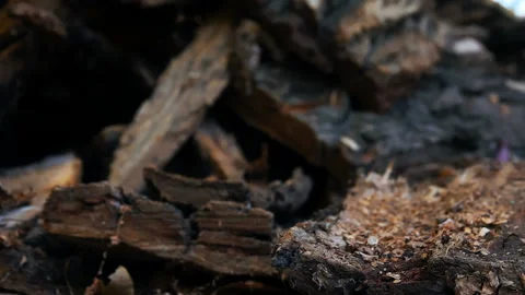 Falling pieces of wood 動画素材 103979108