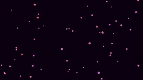 Falling Pink Cherry Blossom Flowers Animation on Black Background Stock Footage 340341342