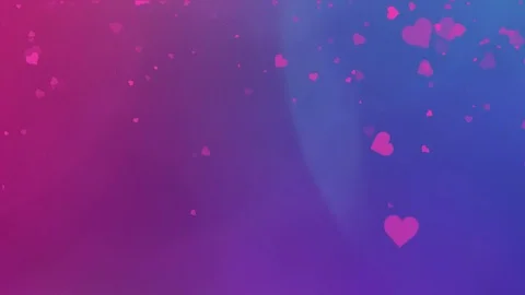 Falling pink hearts valentine background Stock Footage 72356989