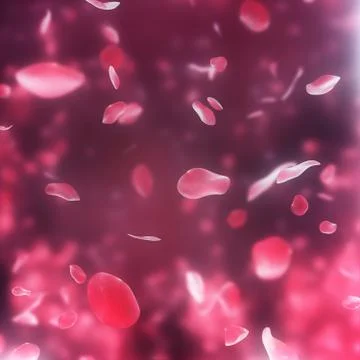 Falling pink rose petals background Stock-Illustration