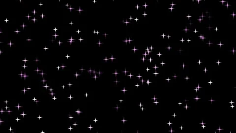 Falling Pink Stars Motion Graphics Overlay Background Loop Stock Footage 346249478
