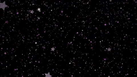 Falling Pink Stars Particles Cute Magic 4K Loop Overlay Vídeos de archivo 336304078