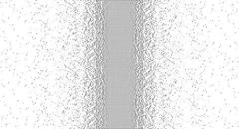 Falling Pixels. Pixel Abstract Mosaic Gradient Design. Halftone effect. From Stockillustratie