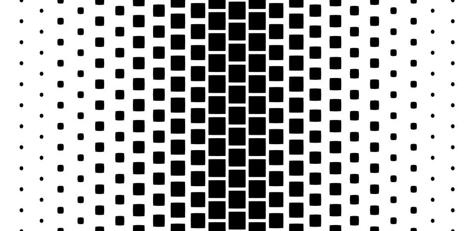 Falling pixels in the style of Mentis. Pixel Abstract Mosaic Gradient background Stock Illustration