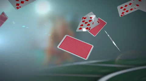 Falling Playing Cards 스톡 동영상 33847861