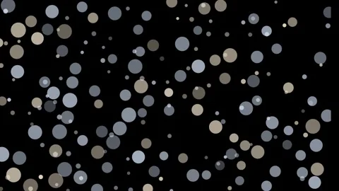 Falling polka dots on black background. 2d animation Stock-Footage 344875664