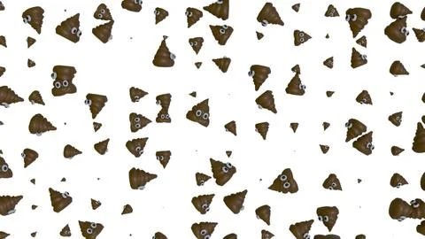 Falling poop emoji Stock Illustration