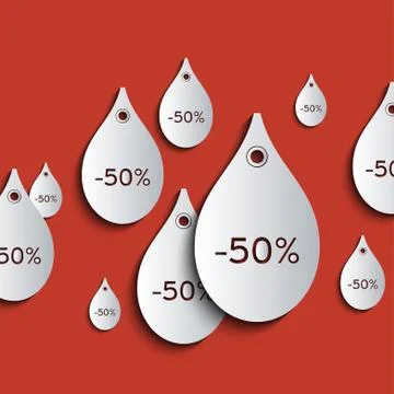 Falling prices Stock Illustration