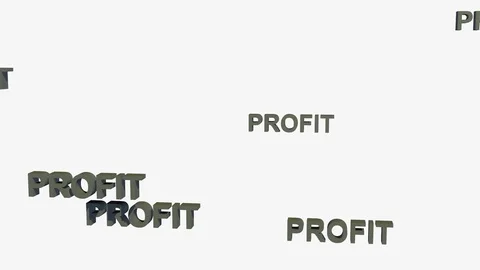 FALLING PROFIT LOGOS Vídeos de archivo 73108398