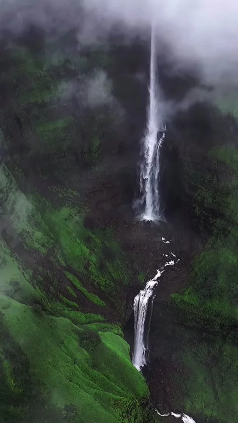 Falling qater from mountains Stock Footage 335321535