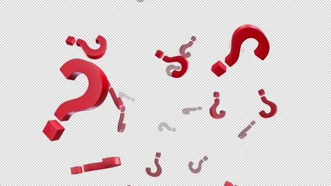 Falling question marks Stock Footage 141947365
