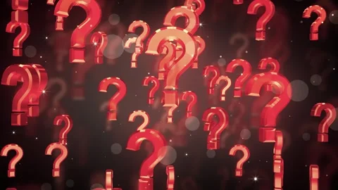 Falling Question Symbols Stock Footage 317841006