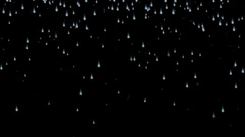 Falling rain drops on a black background Stock-Footage 39161420