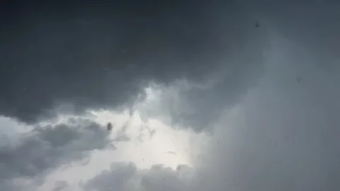 Falling Rain Drops From Passing Clouds Stock Footage 244322288